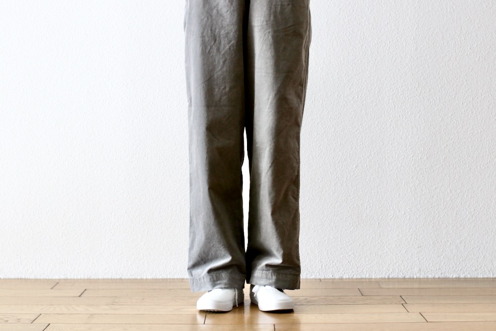 ��WOMEN'S��TOUJOURS�ʥȥ����塼�ˡ�Easy Field Trousers -GARMENT DYE COTTON*VISCOSE STRETCH VELVET CLOTH-��