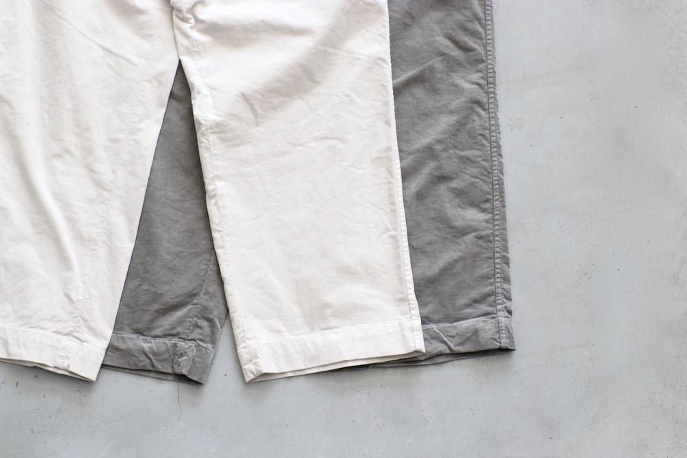 ��WOMEN'S��TOUJOURS�ʥȥ����塼�ˡ�Easy Field Trousers -GARMENT DYE COTTON*VISCOSE STRETCH VELVET CLOTH-��