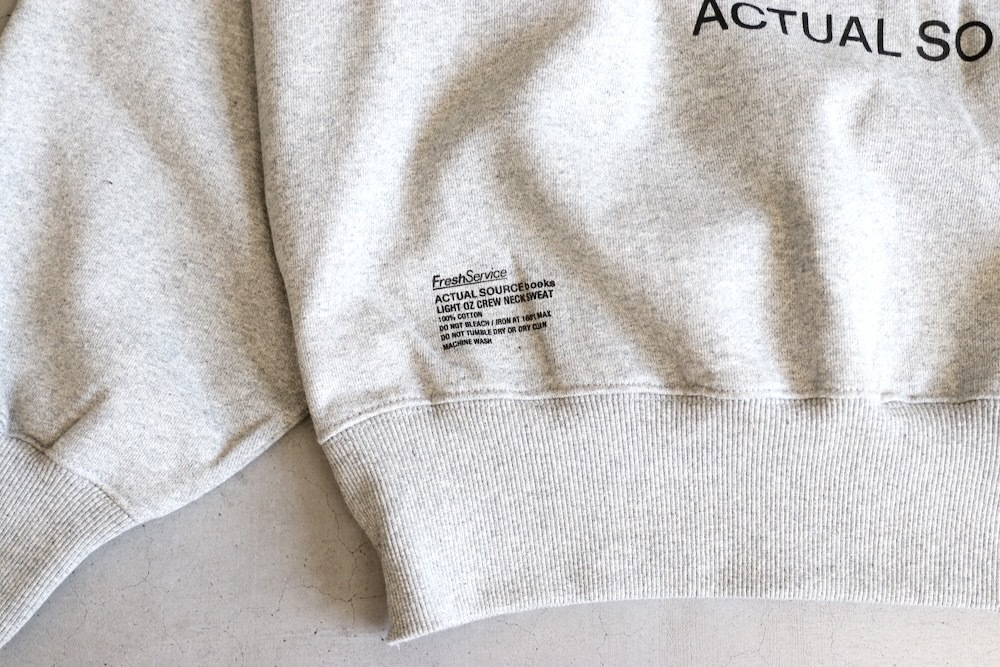 ��limited��FreshService �� Actual Source(�ե�å��奵���ӥ� �� �������奢�륽����)"AS��FS LIGHT OZ CREW NECK "LITHOGRAPH""