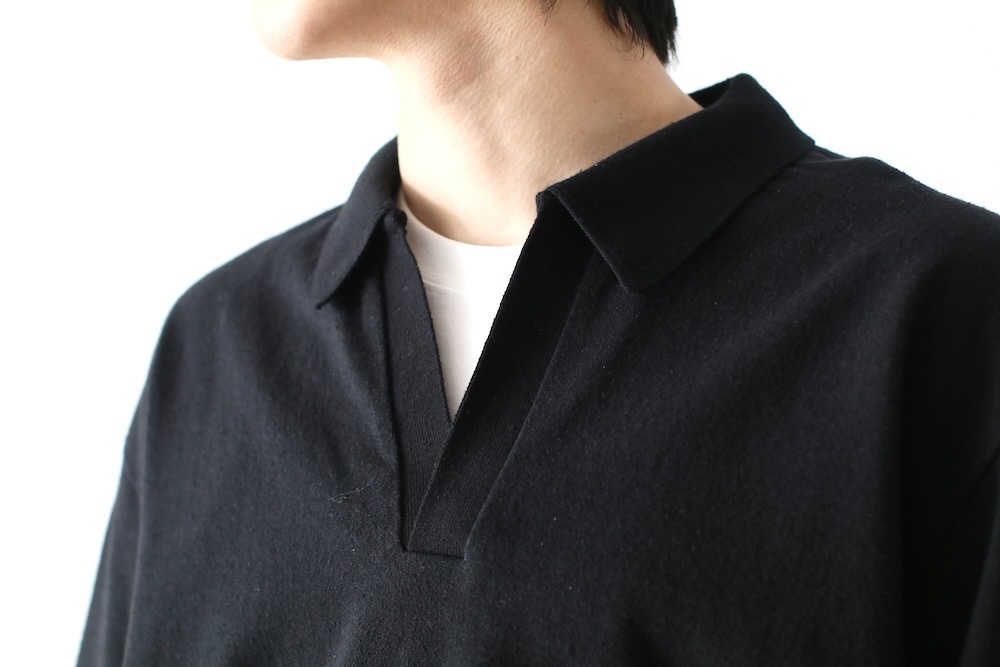 blurhms(�֥顼�ॹ) "Co/Silk Nep Skipper Cropped Sleeve"