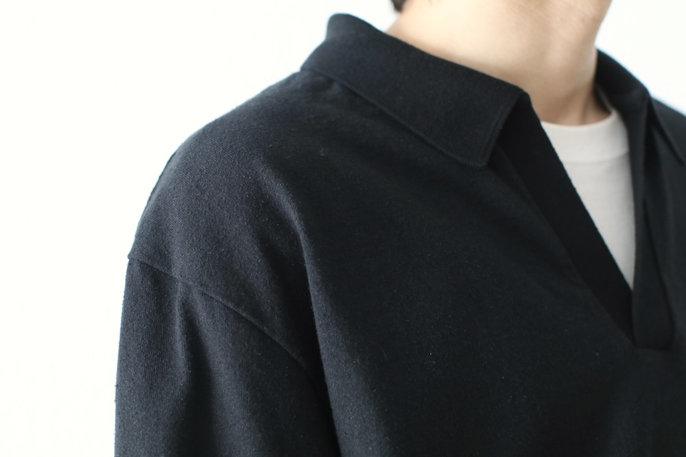 blurhms(�֥顼�ॹ) "Co/Silk Nep Skipper Cropped Sleeve"