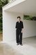 blurhms(�֥顼�ॹ) "Co/Silk Nep Skipper Cropped Sleeve"