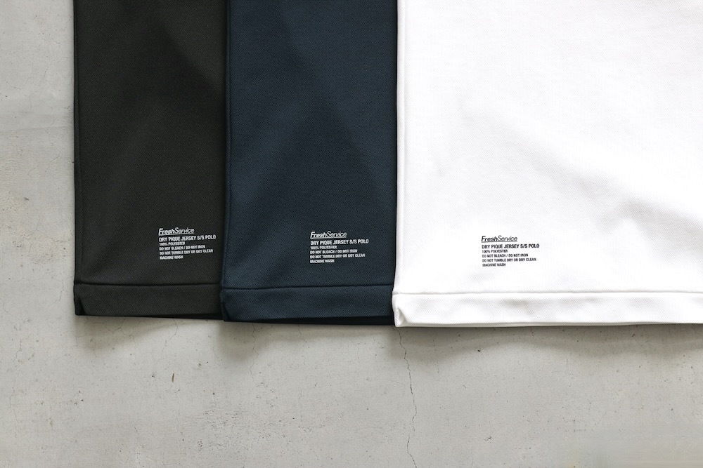 FreshService(�ե�å��奵���ӥ�) "DRY PIQUE JERSEY S/S POLO"