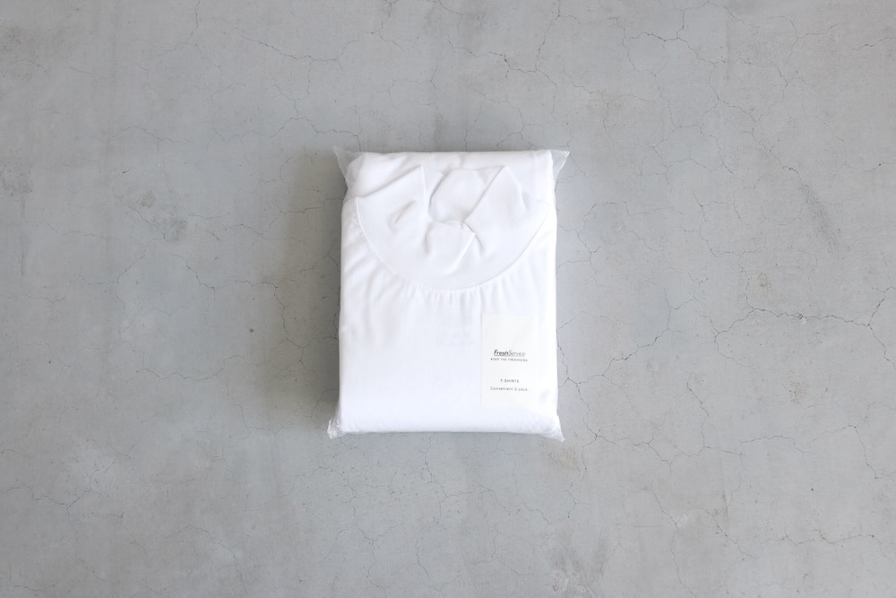 FreshService(�ե�å��奵���ӥ�) "2-PACK CORPORATE L/S MOCK NECK TEE  IRON MAX 150��(2-PACK OVERSIZED L/S MOCK NECK TEE) -WHITE or BLACK-"