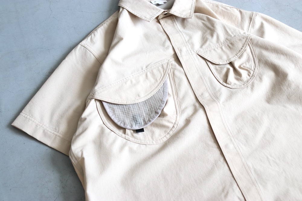 GOLDWIN 0 (ɥ ) "S/S Asymmetric Camp Shirt"