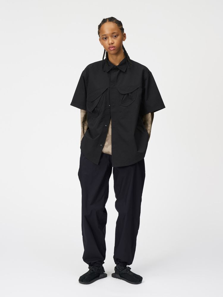 GOLDWIN 0 (ɥ ) "S/S Asymmetric Camp Shirt"