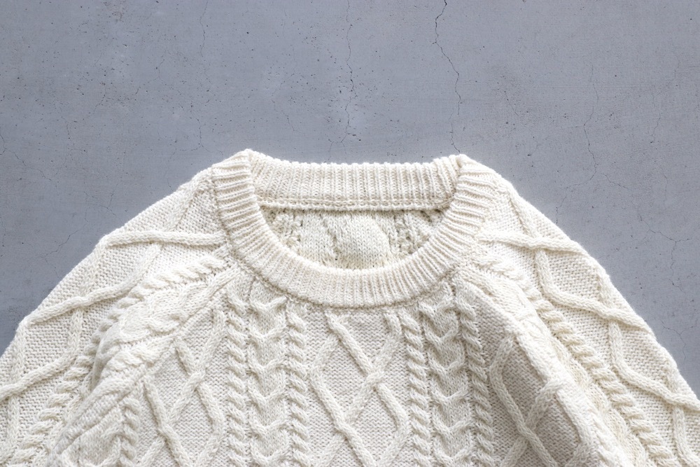 FreshService(�ե�å��奵���ӥ�) "SHETLAND WOOL �� SOLOTEX TECH FISHERMAN SWEATER"