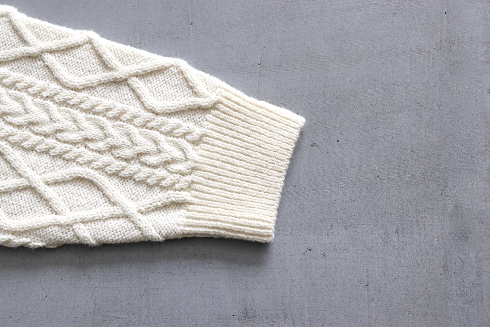 FreshService(�ե�å��奵���ӥ�) "SHETLAND WOOL �� SOLOTEX TECH FISHERMAN SWEATER"