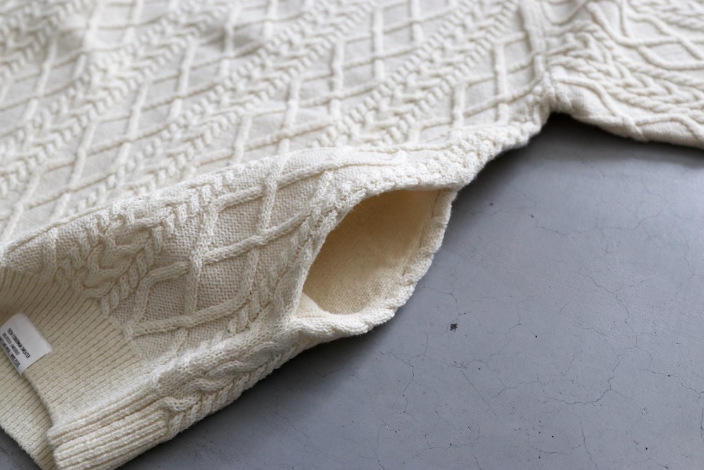 FreshService(�ե�å��奵���ӥ�) "SHETLAND WOOL �� SOLOTEX TECH FISHERMAN SWEATER"