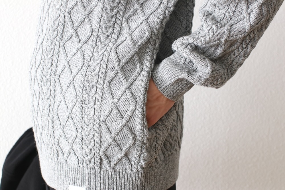 FreshService(�ե�å��奵���ӥ�) "SHETLAND WOOL �� SOLOTEX TECH FISHERMAN SWEATER"