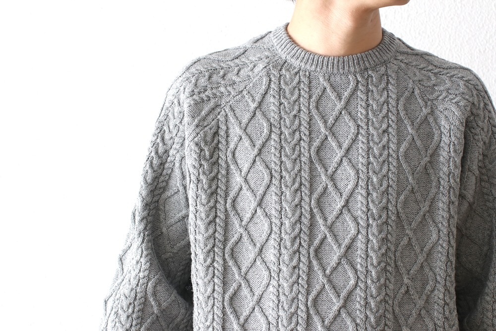 FreshService(�ե�å��奵���ӥ�) "SHETLAND WOOL �� SOLOTEX TECH FISHERMAN SWEATER"
