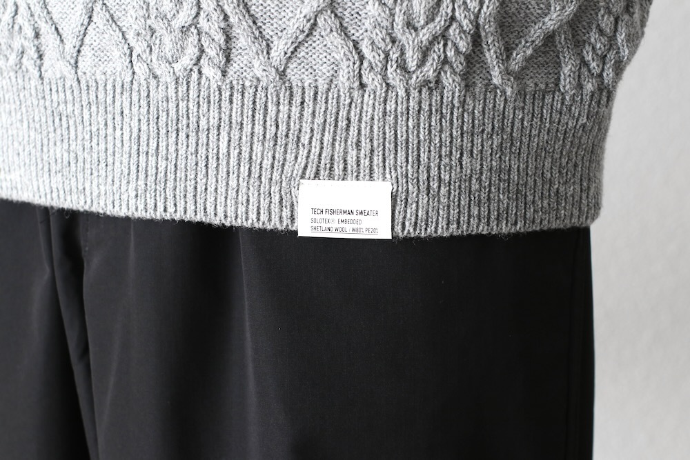 FreshService(�ե�å��奵���ӥ�) "SHETLAND WOOL �� SOLOTEX TECH FISHERMAN SWEATER"