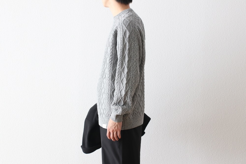 FreshService(�ե�å��奵���ӥ�) "SHETLAND WOOL �� SOLOTEX TECH FISHERMAN SWEATER"
