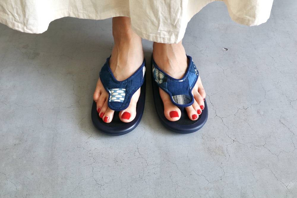limited / WOMEN'SOJOJO NAITO  itten. (祸 ʥȡߥåƥ)"BEACH SANDAL -Antique Natural indigo"
