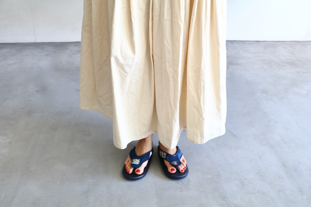 limited / WOMEN'SOJOJO NAITO  itten. (祸 ʥȡߥåƥ)"BEACH SANDAL -Antique Natural indigo"