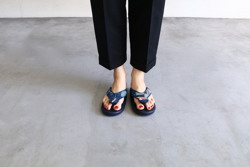limited / WOMEN'SOJOJO NAITO  itten. (祸 ʥȡߥåƥ)"BEACH SANDAL -Antique Natural indigo"