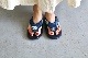 limited / WOMEN'SOJOJO NAITO  itten. (祸 ʥȡߥåƥ)"BEACH SANDAL -Antique Natural indigo"