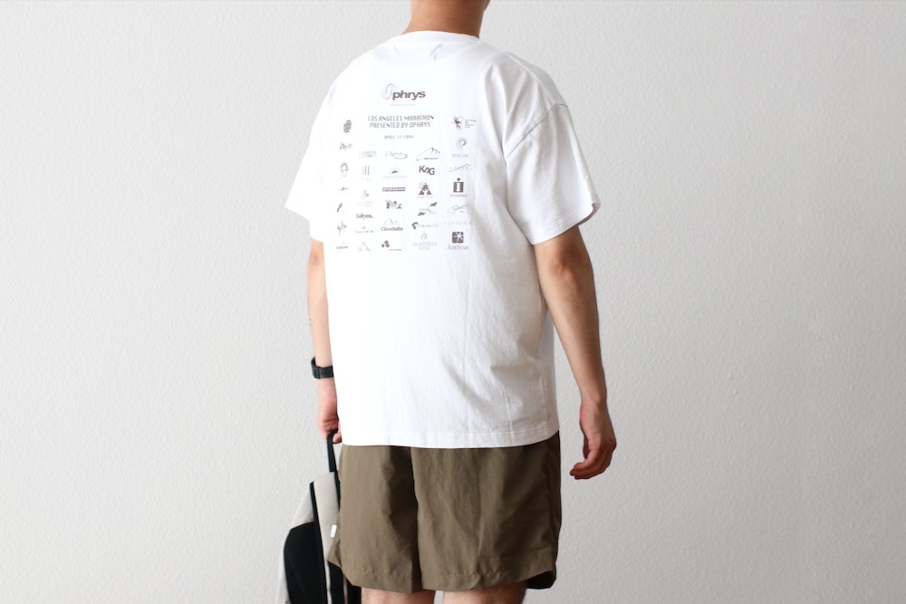 新品Ophrys ホワイト Tシャツ Ophrys/オフリス】 Department1-1 TEE OP24SSU01｜メンズ