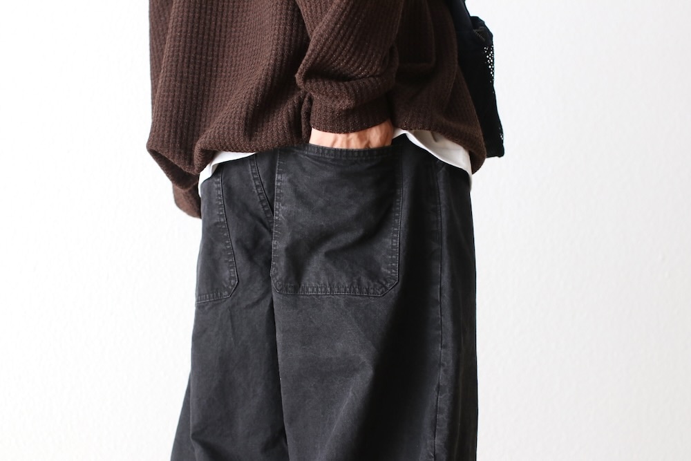 COMME des GARCONS HOMME ギャルソンオム ワイドパンツ 黒 COMME des GARCONS HOMME コム デ ギャルソン オム 24AW ウール