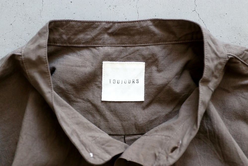 【新品未使用】TOUJOURS Band CollarShirt 24aw WOMEN'S】TOUJOURS（トゥジュー）“Classic Band Collar Shirt