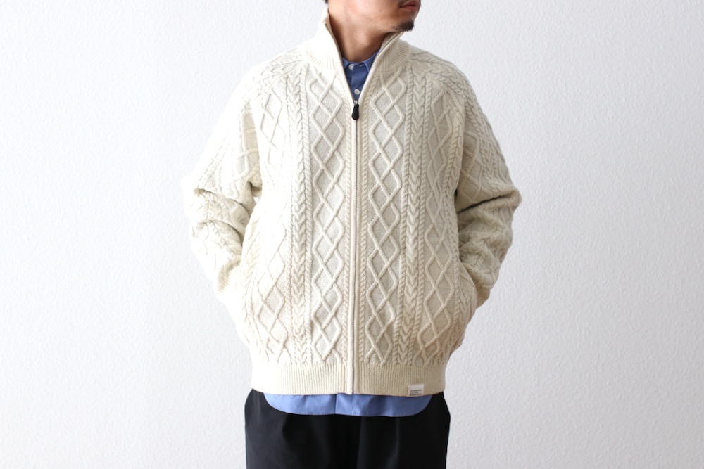 FreshService(�ե�å��奵���ӥ�) "SHETLAND WOOL �� SOLOTEX TECH FISHERMAN ZIP-UP"