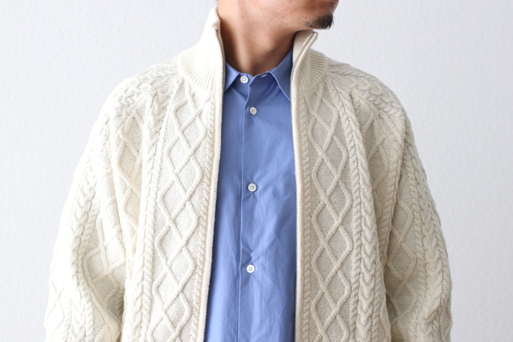 FreshService(�ե�å��奵���ӥ�) "SHETLAND WOOL �� SOLOTEX TECH FISHERMAN ZIP-UP"