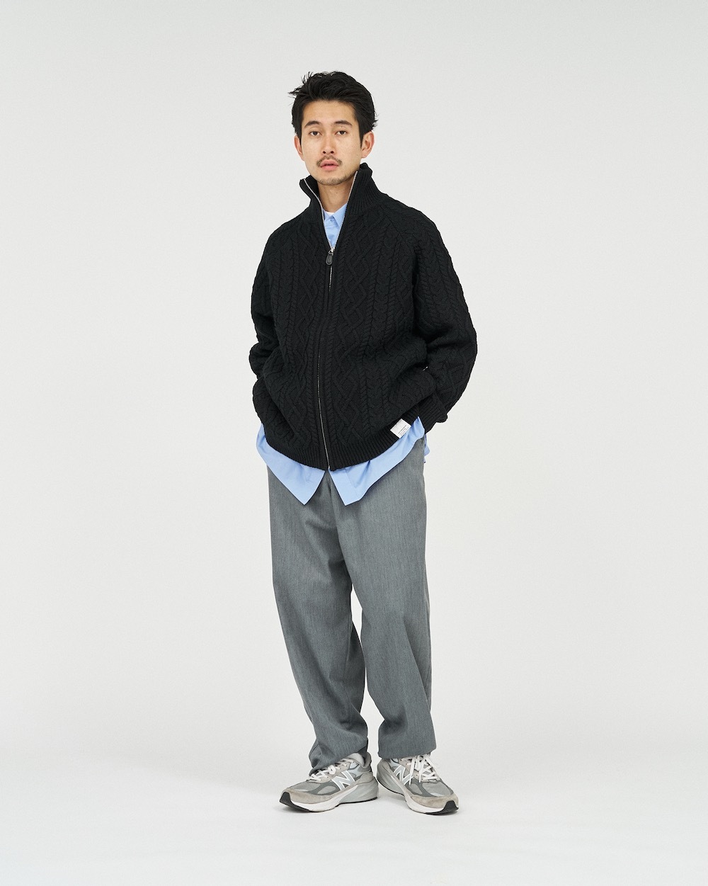 FreshService(�ե�å��奵���ӥ�) "SHETLAND WOOL �� SOLOTEX TECH FISHERMAN ZIP-UP"