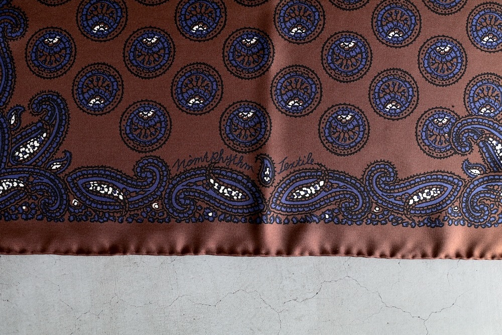 NOMARHYTHM TEXTILE (�Ρ��ޥꥺ��ƥ���������)��Paisley Silk Bandana Scarf��