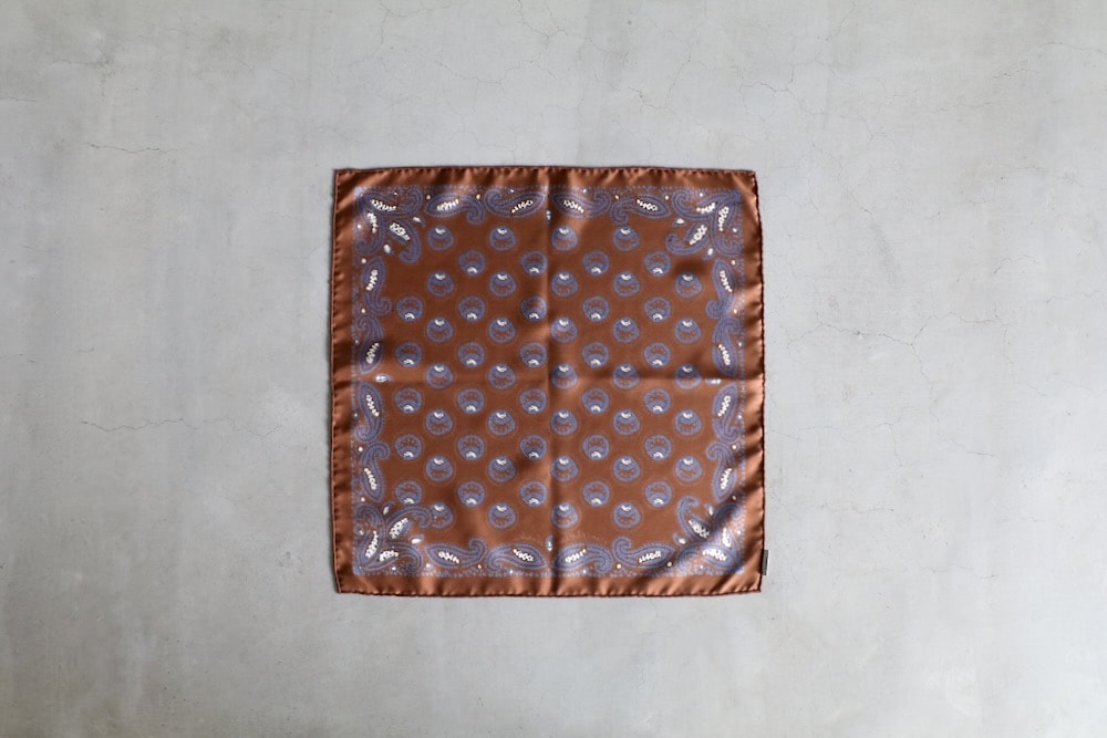 小物 AT LAST BANDANA NOMARHYTHM TEXTILE (ノーマリズムテキスタイル)“Paisley Silk Bandana