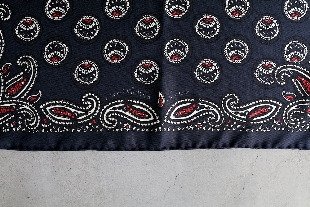 NOMARHYTHM TEXTILE (ノーマリズムテキスタイル)“Paisley Silk Bandana