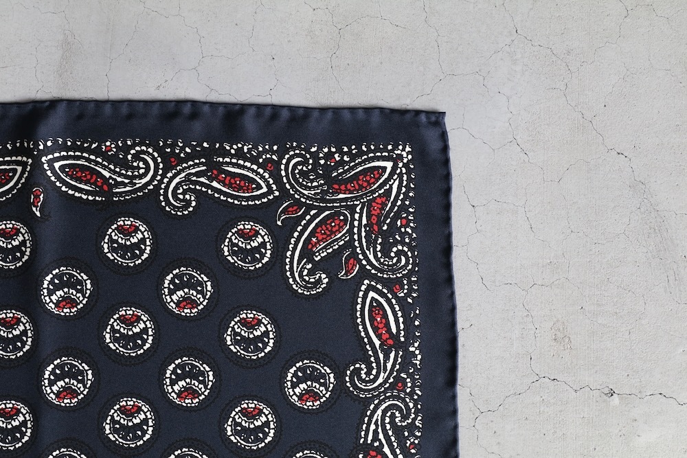 NOMARHYTHM TEXTILE (�Ρ��ޥꥺ��ƥ���������)��Paisley Silk Bandana Scarf��
