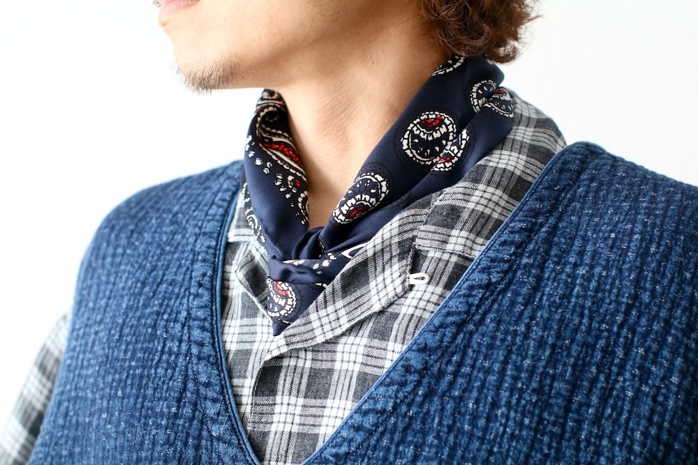 NOMARHYTHM TEXTILE (ノーマリズムテキスタイル)“Paisley Silk Bandana
