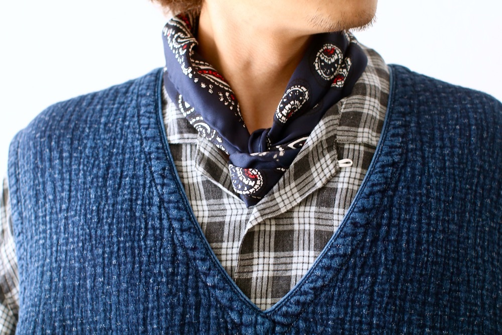 NOMARHYTHM TEXTILE (ノーマリズムテキスタイル)“Paisley Silk Bandana