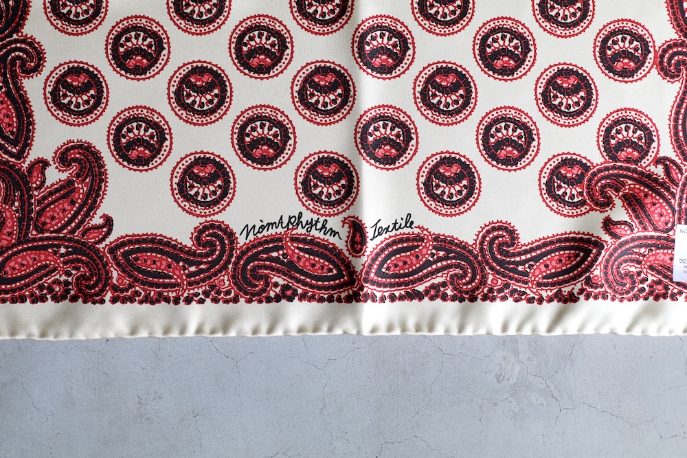 NOMARHYTHM TEXTILE (�Ρ��ޥꥺ��ƥ���������)��Paisley Silk Bandana Scarf��