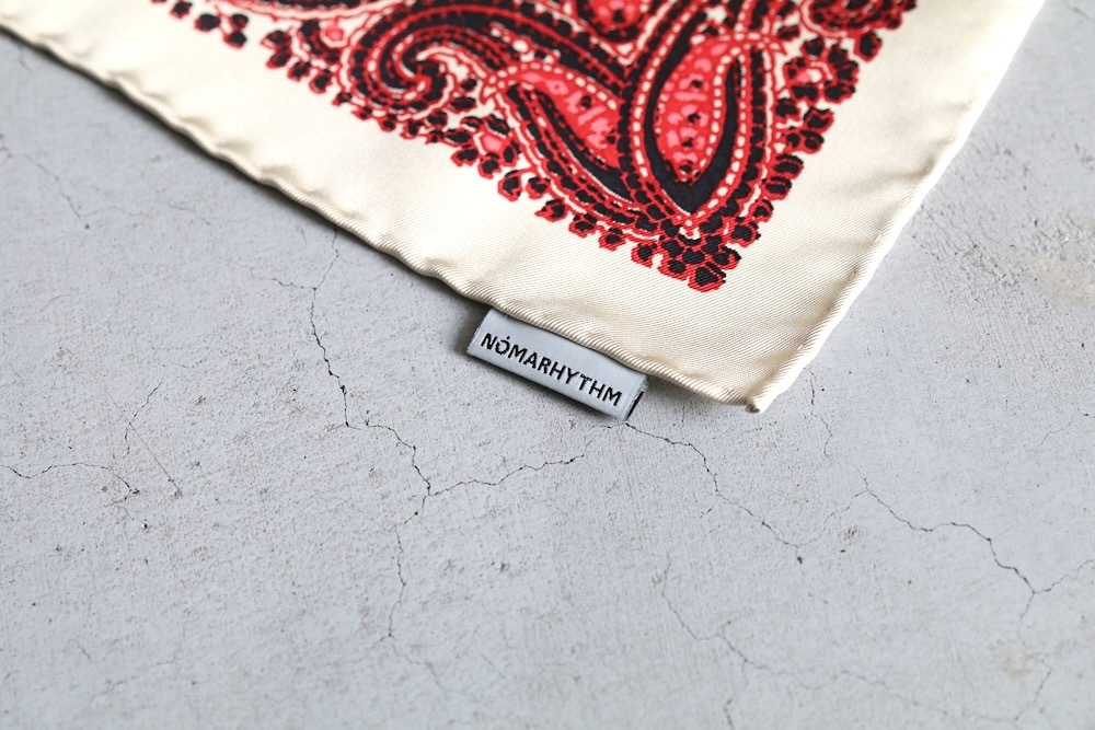 NOMARHYTHM TEXTILE (�Ρ��ޥꥺ��ƥ���������)��Paisley Silk Bandana Scarf��