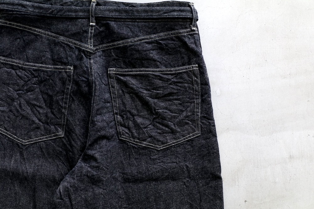 blurhms(�֥顼�ॹ) "12.9oz Denim Bias Belted Pants"