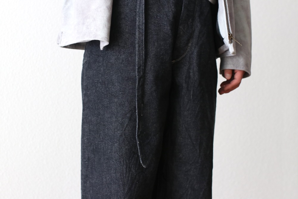 blurhms(�֥顼�ॹ) "12.9oz Denim Bias Belted Pants"