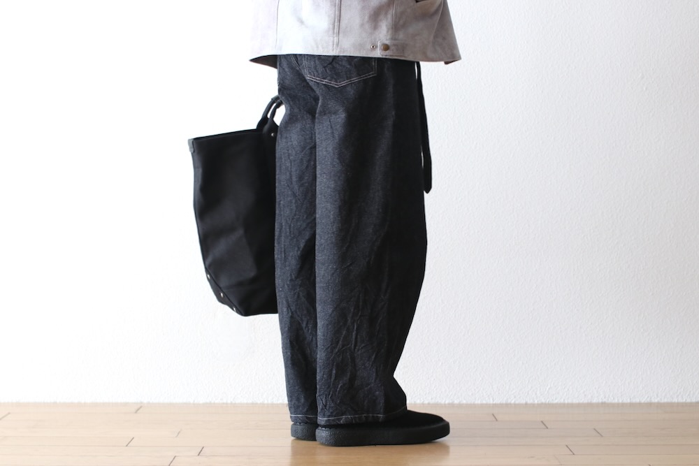 blurhms(�֥顼�ॹ) "12.9oz Denim Bias Belted Pants"