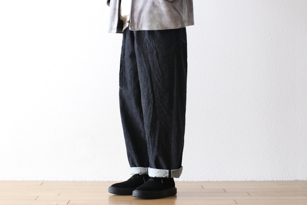 blurhms(�֥顼�ॹ) "12.9oz Denim Bias Belted Pants"