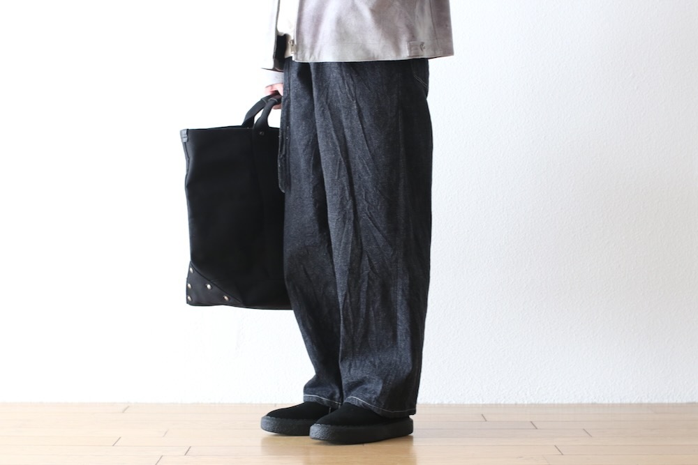 blurhms(�֥顼�ॹ) "12.9oz Denim Bias Belted Pants"