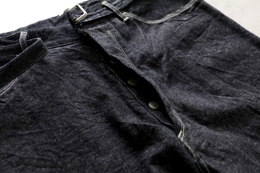 blurhms(�֥顼�ॹ) "12.9oz Denim Bias Belted Pants"