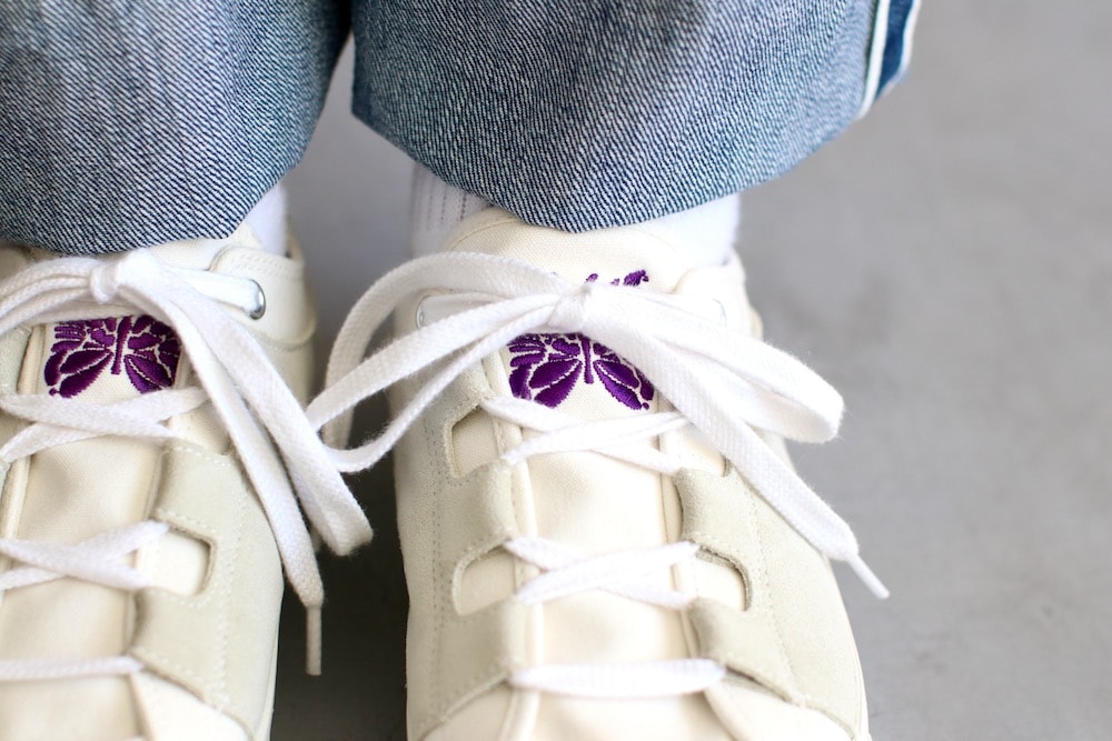 Needles (ˡɥ륺) "Asymmetric Ghillie Sneaker - Cotton Canvas"