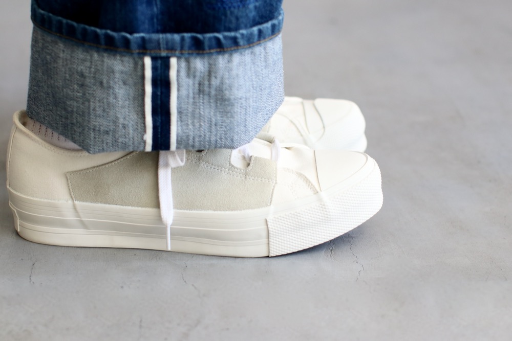 Needles (ˡɥ륺) "Asymmetric Ghillie Sneaker - Cotton Canvas"
