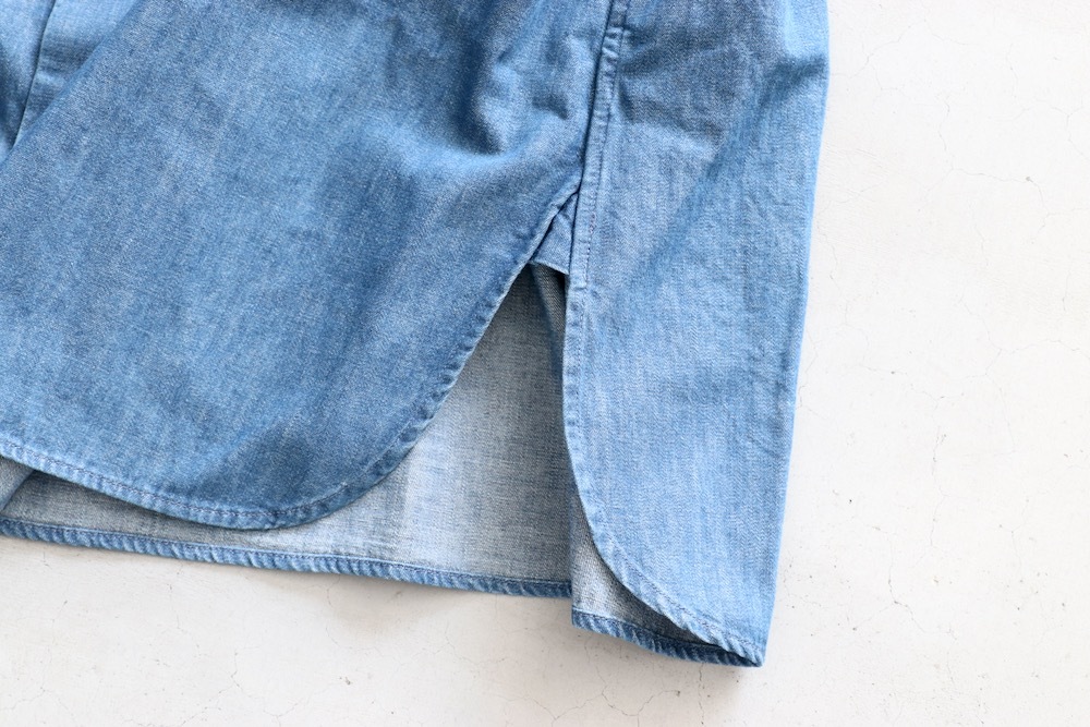 ��WOMEN'S��TOUJOURS�ʥȥ����塼�ˡ�Bio Washed Baggy Shirt -6.5OZ. ORGANIC COTTON DENIM CLOTH-��