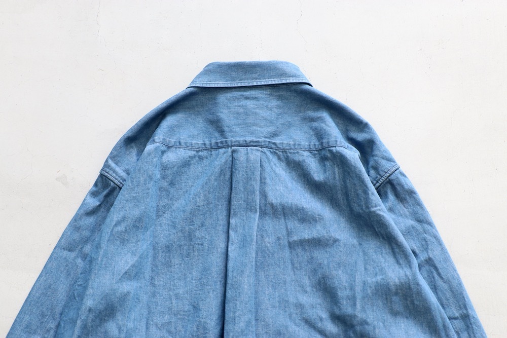 ��WOMEN'S��TOUJOURS�ʥȥ����塼�ˡ�Bio Washed Baggy Shirt -6.5OZ. ORGANIC COTTON DENIM CLOTH-��