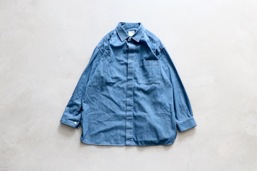 WOMEN'S】TOUJOURS（トゥジュー）“Bio Washed Baggy Shirt -6.5