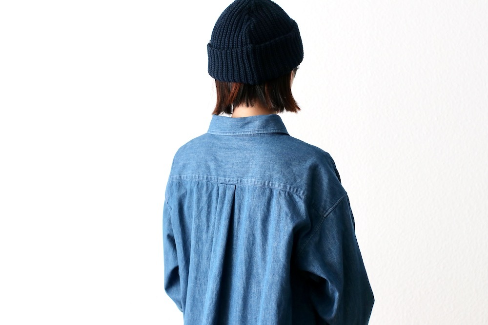 ��WOMEN'S��TOUJOURS�ʥȥ����塼�ˡ�Bio Washed Baggy Shirt -6.5OZ. ORGANIC COTTON DENIM CLOTH-��