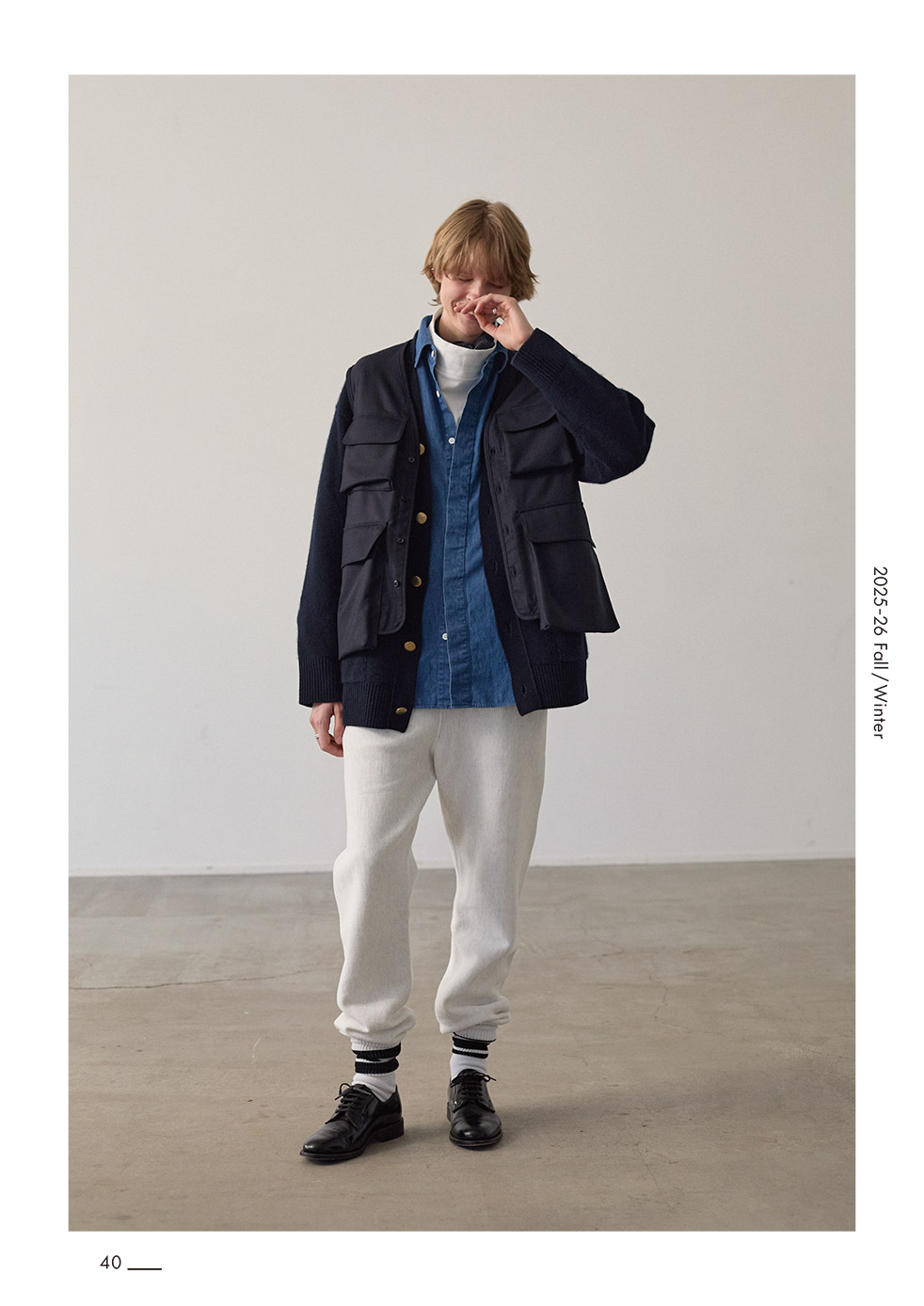 ��WOMEN'S��TOUJOURS�ʥȥ����塼�ˡ�Bio Washed Baggy Shirt -6.5OZ. ORGANIC COTTON DENIM CLOTH-��