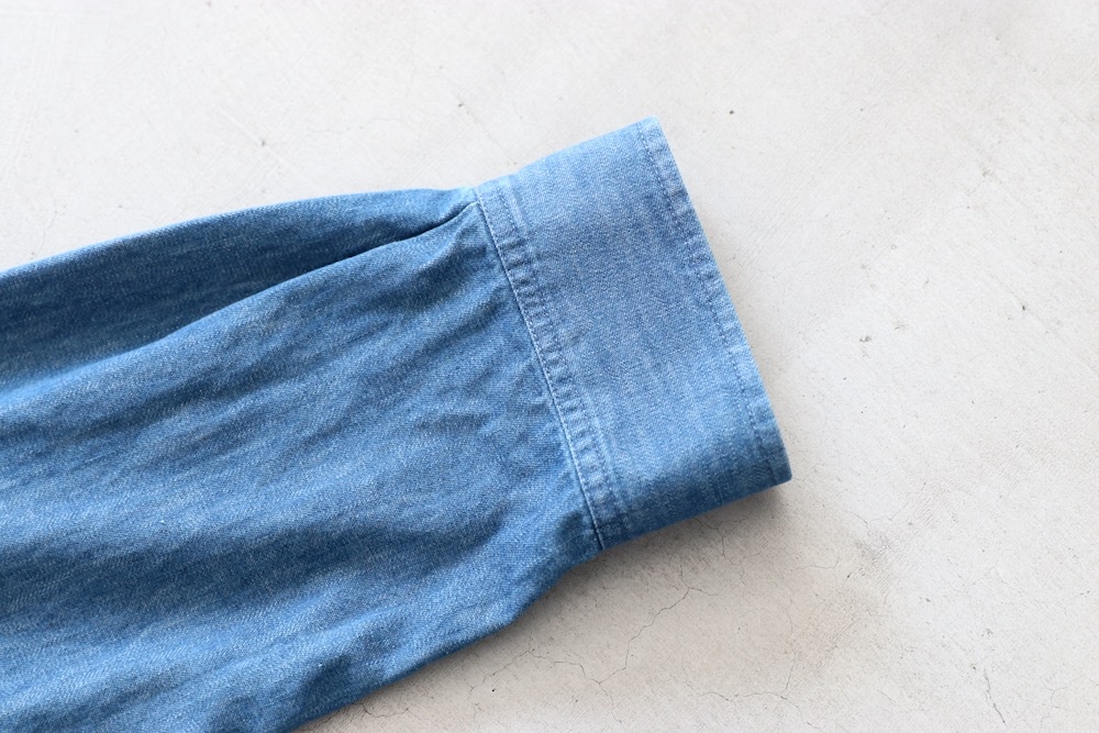 ��WOMEN'S��TOUJOURS�ʥȥ����塼�ˡ�Bio Washed Baggy Shirt -6.5OZ. ORGANIC COTTON DENIM CLOTH-��