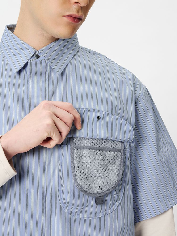GOLDWIN 0 (������ɥ����� ����) "Striped Camp S/S Shirt"